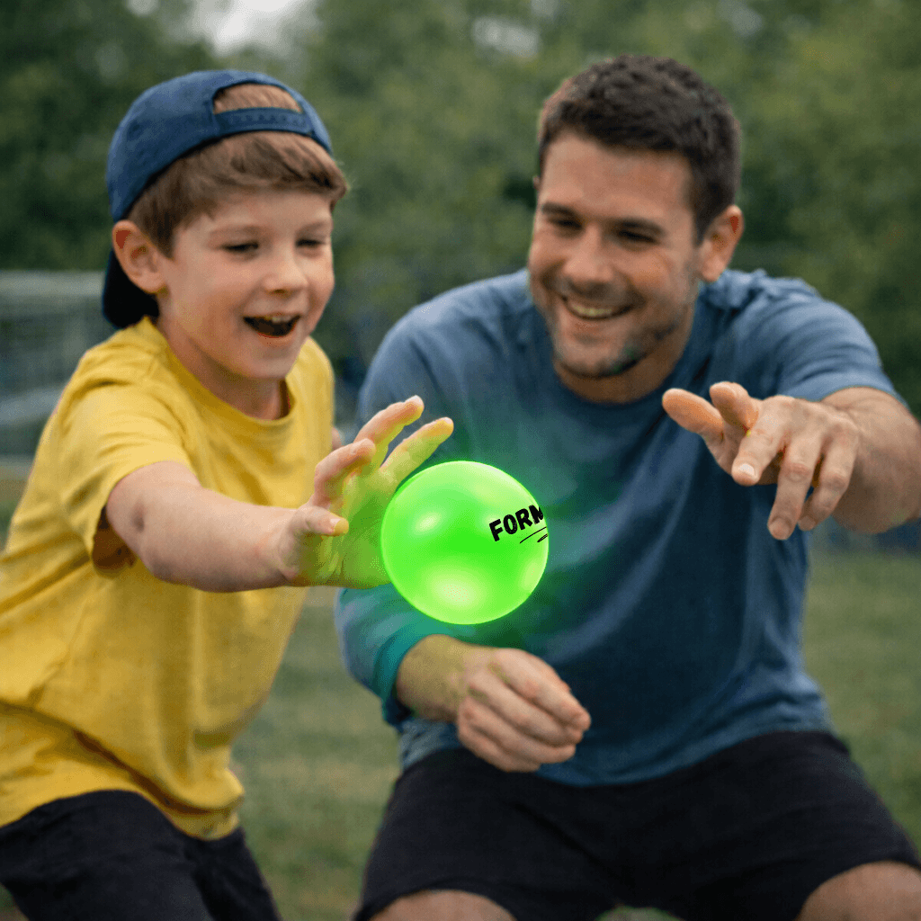 Balle lumineuse - réflexes - entrainement - famille - enfants